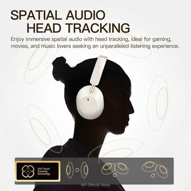 Alt view image 3 of 7 - Solo Pro Wireless Bluetooth Headphones with Adaptive Active Noise Cancellation, Spatial Audio, HiFi Sound Quality, 140H Playback, Transparent Mode,Customizable Settings via App (BlackRed)