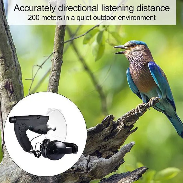 Alt view image 4 of 7 - Extreme Sound Amplifier Spy Ear Bionic Listening Device Nature Observing Record Listening Observing Device for Headphones