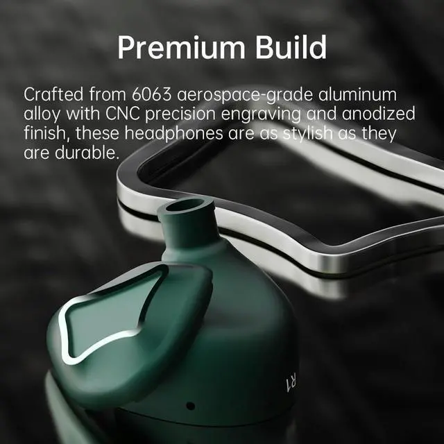 Alt view image 6 of 7 - ARTTI R1 in Ear Monitors Earphones, 3DD HiFi Bass Wired Earbuds Gaming IEM Headphones with Detachable 0.78mm 2pin Cable for Singer Musician Audiophile (no mic, 3.5mm)