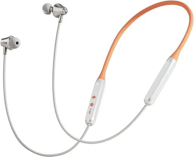 Main image of Neckband Bluetooth Headphones, In-Ear Wireless Earbuds 27g Ultra-Lightweight Comfort 8H Playtime Deep Bass Headset Wireless Stereo Neckband Earbuds with Microphone for Sports/Workout/Office (Orange)