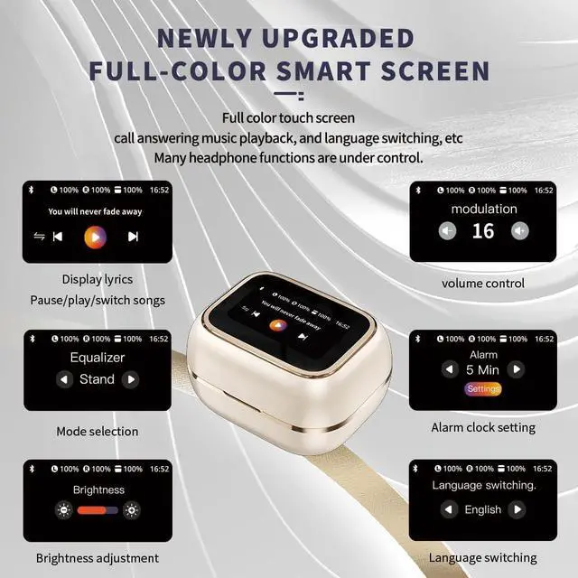 Alt view image 6 of 6 - Clip on Earbuds Bluetooth 5.4 Open Ear Wireless Headphones Lightweight Earphones, Open Air Design Headphones for Running Gym Workouts (Black)