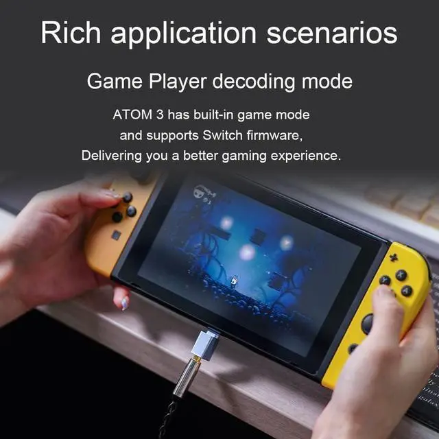 Alt view image 5 of 6 - Audirect ATOM3 Decoding Headphone Amplifier All-in-one Machine,ESSS9280 AC PRO Chip,High-Performance DAC Portable Phone Decoder DAC Headphone Amplifier PCM768/SD512,Suitable for Smartphones