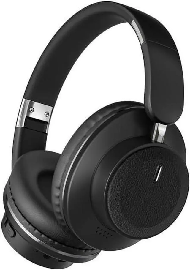 Main image of Bluetooth Over-Ear Headphones, Foldable Wireless Headphones with Hidden Mic for Cell Phone, PC, Laptop, Suitable for Music, School, Workouts, and Gaming (Black)