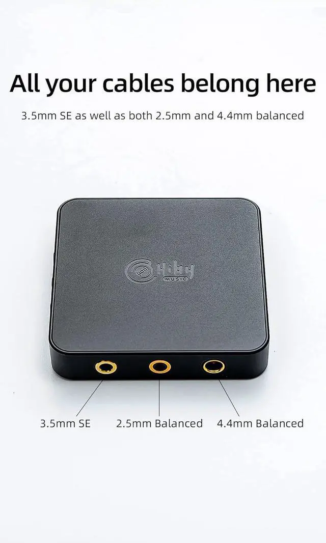 Alt view image 5 of 7 - HiBy FD3 USB DAC, Headphone Amp with 4.4mm+2.5mm+3.5mm Port/Metal Body/Interchangeable Cable