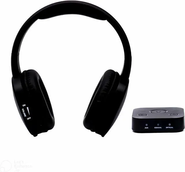 Main image of Wireless Theatre TV Headphones for Hearing Impaired, 100 ft Range, 12 Hour Battery, Digital Audio System for Seniors