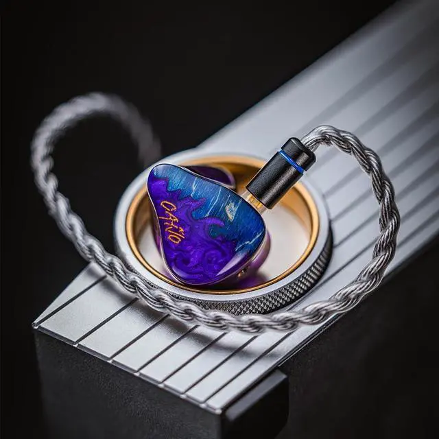 Alt view image 4 of 7 - Hisenior Cano Cristales 10 Drivers in-Ear Monitors, 2DD+8BA Hybrid Drivers Audiophile IEMs, 2-Pin 0.78mm Detachable Cable with 3-in-1 Module Plugs, Purple Color Earphone