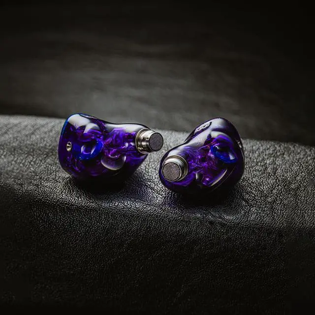 Alt view image 5 of 7 - Hisenior Cano Cristales 10 Drivers in-Ear Monitors, 2DD+8BA Hybrid Drivers Audiophile IEMs, 2-Pin 0.78mm Detachable Cable with 3-in-1 Module Plugs, Purple Color Earphone