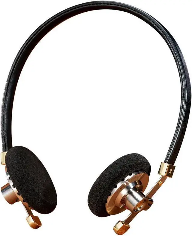 Main image of HiFiGo ROSESELSA Distant Mountain 40mm Diaphragm Driver Headphone, Lightweight Retro Over-Ear Headphones with Sponge Earpads and MMCX Connectors (Black, with RZ220M)