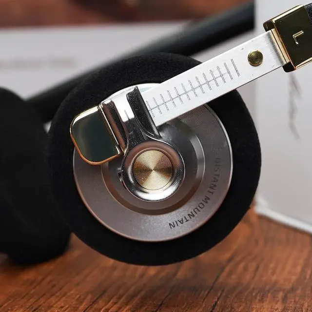 Alt view image 5 of 7 - HiFiGo ROSESELSA Distant Mountain 40mm Diaphragm Driver Headphone, Lightweight Retro Over-Ear Headphones with Sponge Earpads and MMCX Connectors (Black, with RZ220M)