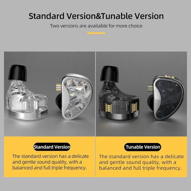 Alt view image 5 of 7 - FEDAI KZ AS24 In-Ear Monitor, 12BA Tunable HiFi Earbuds, Wired, Black