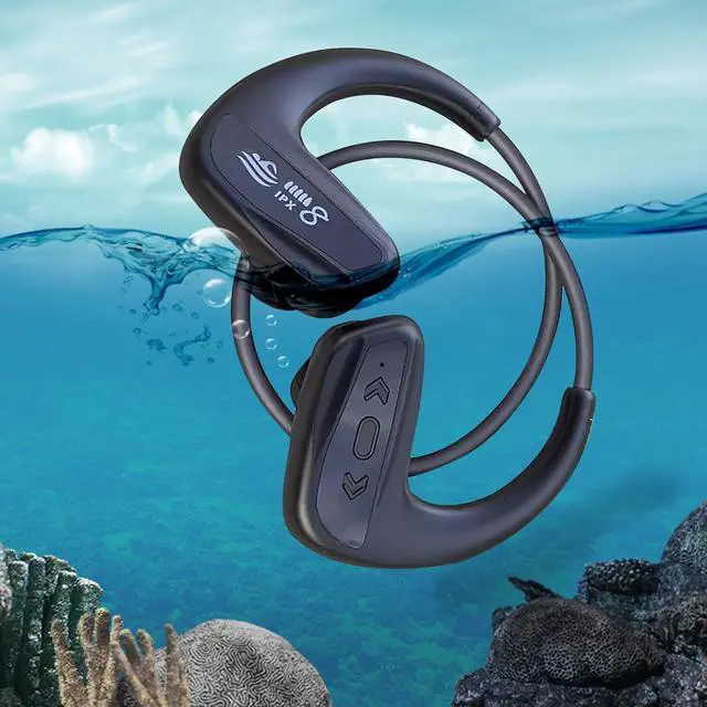 Alt view image 3 of 7 - Swimming Headphone Underwater Waterproof Bluetooth ipx8 Black 32G MP3 Player,in Ear no Falling, for Running Diving Cycling Hiking Gym Spa Other Sports(Black)