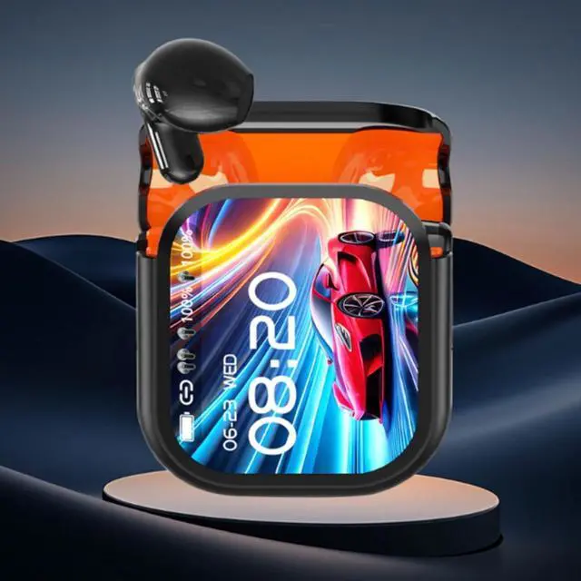 Alt view image 7 of 7 - Ne20 Earbuds, Ne20 Translation Earbuds 140 Language, Ai Translation Earbud Real Time, 48 Hours Battery, LCD Touchscreen Noise Headphones for Travel, Business, Learning (Black +White)