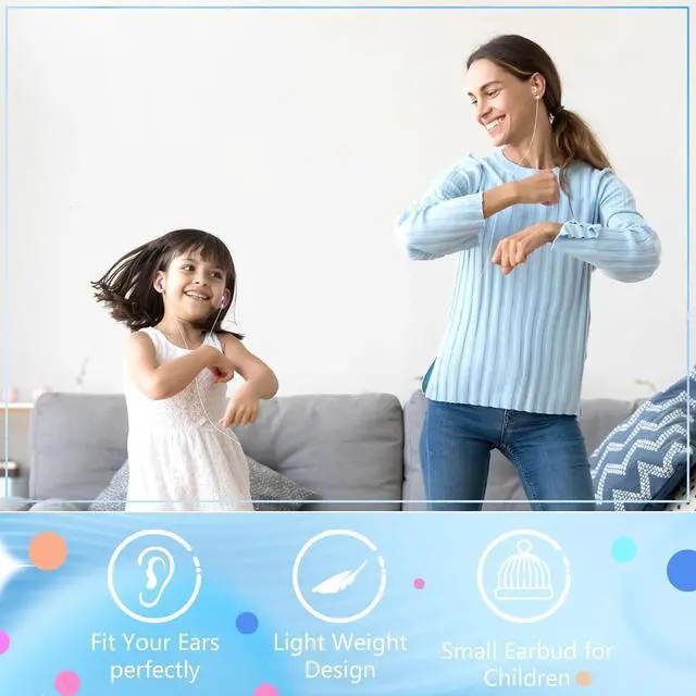 Alt view image 5 of 7 - Kids Bulk Earbuds Headphones 200 Pack Multi Colored Wholesale Wired Earphones Perfect for School Classroom Libraries Students (10 Colors)