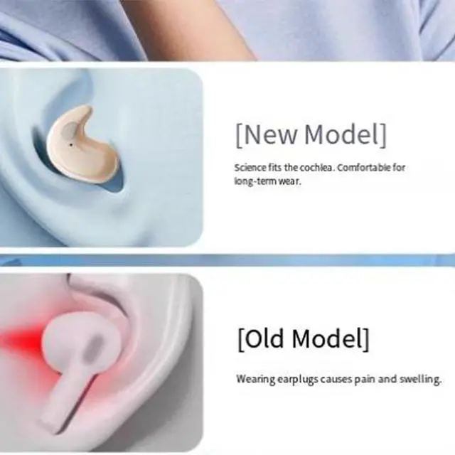 Alt view image 2 of 7 - Drift - Invisible Earbuds,visionBeam Earbuds,Invisible Sleep Wireless Earphone,Light-Weight Noise Blocking (Black)