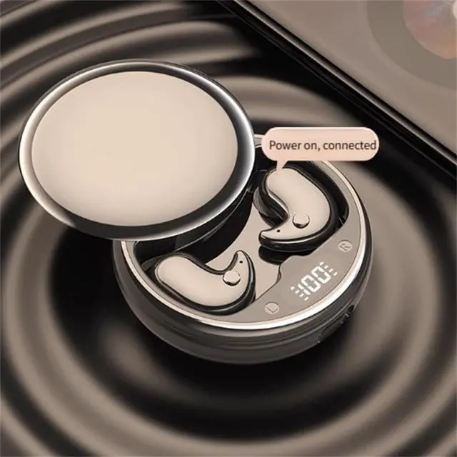 Alt view image 3 of 7 - Drift - Invisible Earbuds,visionBeam Earbuds,Invisible Sleep Wireless Earphone,Light-Weight Noise Blocking (Black)