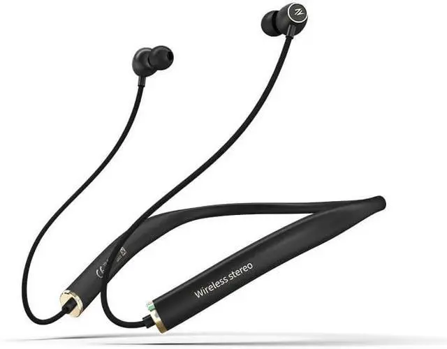 Main image of Neckband Earphone Bluetooth Headphones Noise Cancelling Headset with Mic Wireless Earbuds 5.0 CVC 8.0 Waterproof Sport Earbuds 16H Single Use for Running Driving Working Compatible,Black