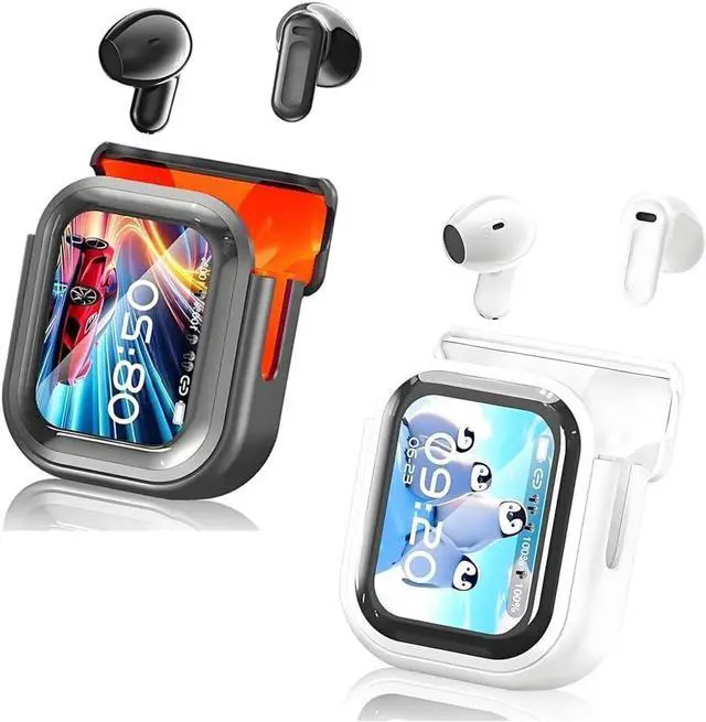 Main image of NE20 Translation Earbuds, AI Translator Earbuds Real Time, Bluetooth 5.4 Earphones LED Display,140 Two-Way Language Translator Earphones, Noise Headphones for Travel, Business, Learning(Black+White)