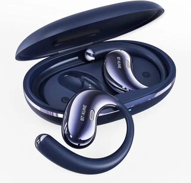 Main image of Micool Open Ear Headphones Bluetooth 6.0, Clip On Earbuds Wireless with 36H Playtime, Noise Cancelling Comfort Fit Sports Headphones