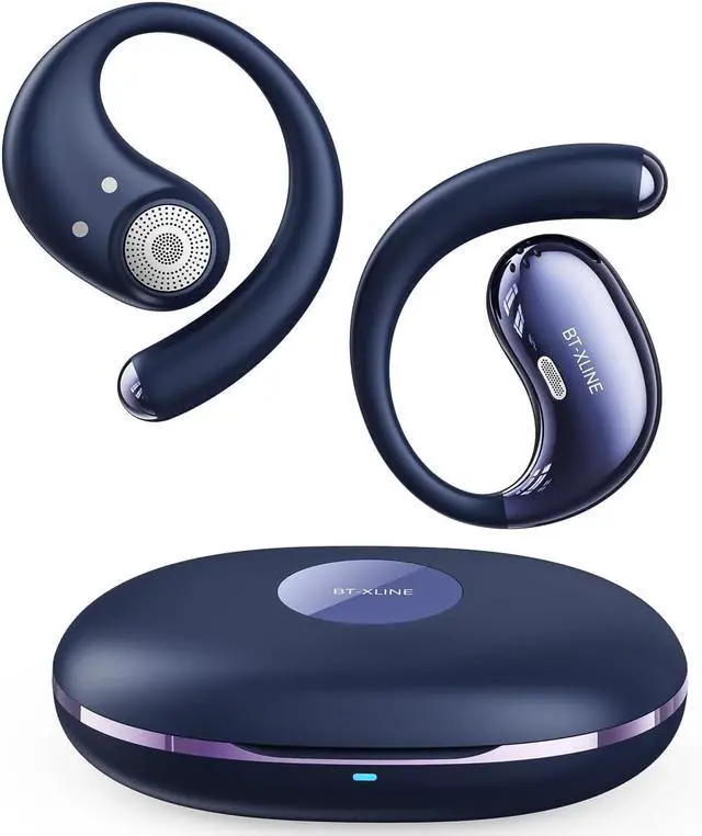 Main image of Open Ear Bluetooth Headphones, Ear Hook Headphones, Wireless Ear Buds with Earhooks, Touch Control Earphones Sport Headsets for Running, Hiking & Outdoors
