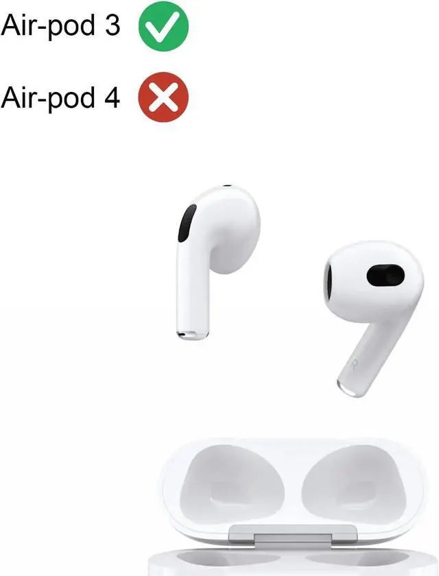 Alt view image 4 of 7 - A2564 Single Left Side Earbud Replacement for Air 3rd Generation, Compatible with Original A2897 & A2566 Charging Case Ear Cushion (Left A2564)