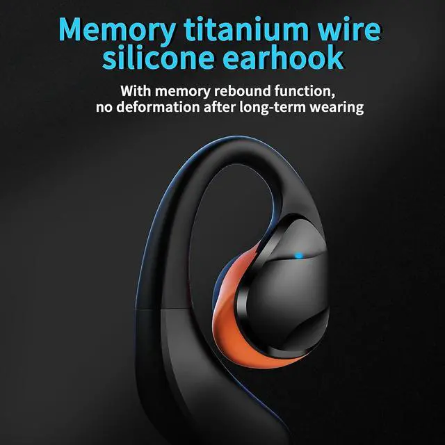 Alt view image 7 of 7 - Open Ear Headphones LK08 2024 Version, Air Conduction Headphones Bluetooth 5.3 Touch Control Wireless Earbuds, Up to 70 Hours Playtime Earphones with Dual 16.2mm Dynamic Drivers Deep Bass