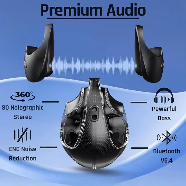 Alt view image 4 of 5 - Awaze X15 (PRO AI Edition) Wireless Bluetooth Earbuds - Premium Quality Wireless Earphones with Bluetooth Technology for Ultimate Listening Experience