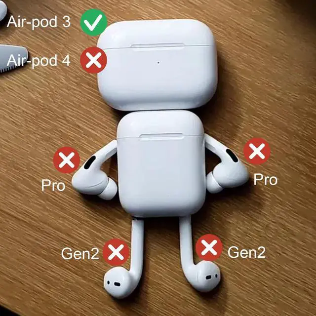 Alt view image 7 of 7 - A2564 Single Left Side Earbud Replacement for Air 3rd Generation, Compatible with Original A2897 & A2566 Charging Case Ear Cushion (Left A2564)