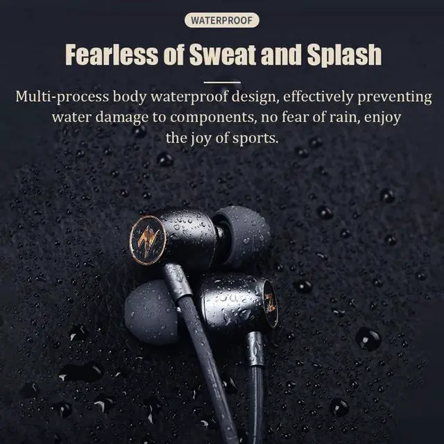 Alt view image 2 of 6 - Neckband Headphones in-Ear Wireless Earbuds 18 H Playtime Stereo Deep Bass Wireless Magnetic Waterproof Around in Ear Headset Immersive Bass for Home, Traveling, Outdoor, Business Trips