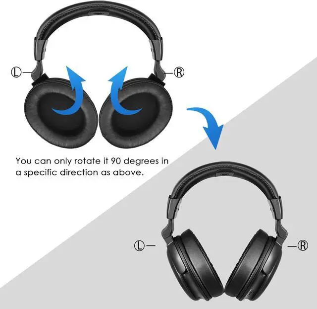 Alt view image 3 of 5 - SIMOLIO TV Headphone Wireless Receiver, Replacement Headphone for SM-829D1 & SM-829D2 Digital Wireless TV Headphones
