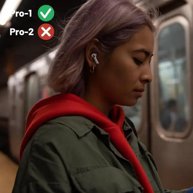 Alt view image 5 of 7 - A2083 Single Right Side Earbud Replacement for Air Pro 1st Gen, Compatible with Original A2190 & A2084 Charging Case Ear Cushion