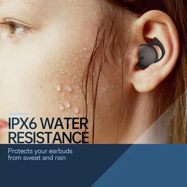 Alt view image 6 of 7 - Invisible Sleep Headphones,Sleep Earbuds for Side Sleepers,Comfortable Noise Blocking Sleep Ear Buds,Bluetooth 5.3 Wireless Earbuds, in-Ear Ear Buds for Sleeping,Driving,Cycling - Black