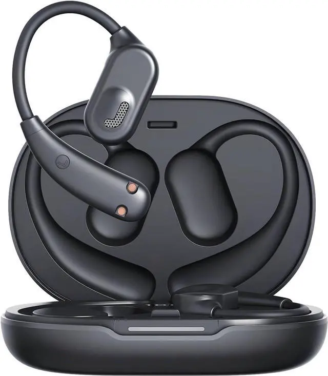 Main image of OpenEgo True Wireless Open Ear Headphones,Bluetooth 5.3 Wireless Earbuds with Mic,LED Display Dual Mic Clear Call Sweat-Proof for Running Workout 5.0