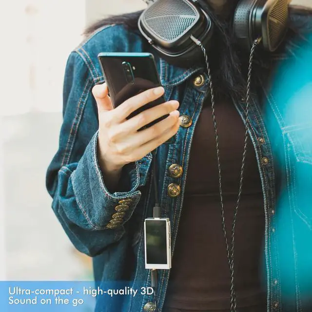 Alt view image 6 of 7 - SHANLING UA6 Portable Headphone Amplifier, USB DAC Amp, CS43131x4 DAC, 768kHz/32bit DSD512, 1.3IN Display, for Android/iOS/Mac/Windows, 3.5/4.4mm/SPDIF Output, Up to 361mW@32 Output (Grey)