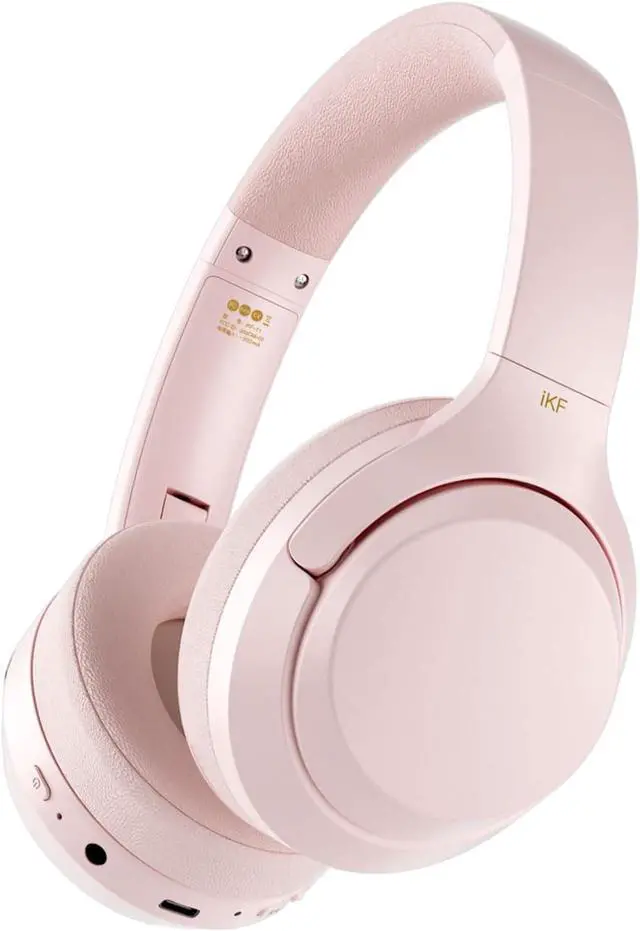 Main image of T1 Pro Wireless Bluetooth Over Ear Headphones, 100H Playback, HiFi Sound,Multi-Device Connection, Foldable Design, Wired Mode, for Travel/Work/Gaming/School (Pink 1.0)