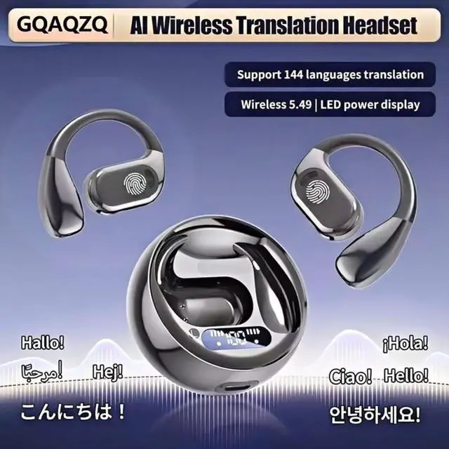 Alt view image 7 of 7 - AI Translation Earbuds, 144 Languages Support, Translation Earbuds Real time,audifonos traductores inglés español,ISO, Android System Universal