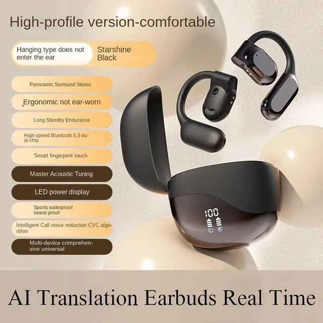 Alt view image 2 of 7 - Wireless Earphone M62 V5.46 Translators That Translate Any Languages, 2025 AI Translation Earbuds Real Time, Auriculares Traductores De Idiomas, Audifonos Traductores Inglés Español for iPhone