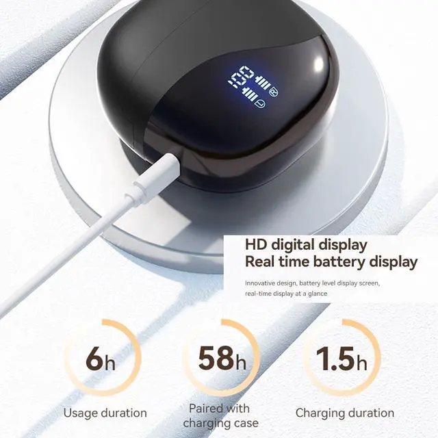 Alt view image 4 of 7 - Wireless Earphone M62 V5.46 Translators That Translate Any Languages, 2025 AI Translation Earbuds Real Time, Auriculares Traductores De Idiomas, Audifonos Traductores Inglés Español for iPhone