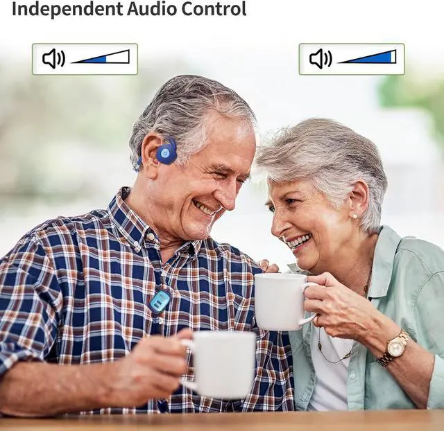 Alt view image 4 of 7 - Wireless Bone Conduction Headphones - 12H Playtime, Open-Ear Design, Individual Volume Adjustment
