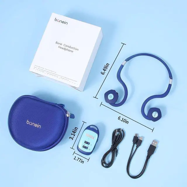 Alt view image 7 of 7 - Wireless Bone Conduction Headphones - 12H Playtime, Open-Ear Design, Individual Volume Adjustment