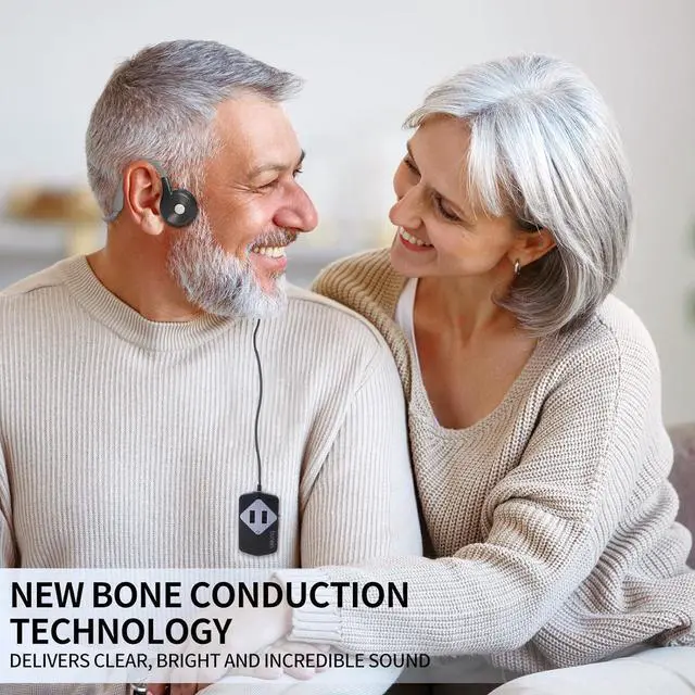 Alt view image 2 of 6 - Bone Conduction Hearing Headphones, 7 Audio Modes, Non-Intrusive Design, Ideal for All-Day Comfort and Everyday Use