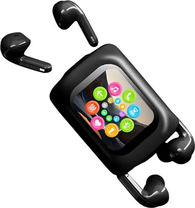 Main image of 2 Pack Wireless Earbuds Bluetooth 5.4 with Smart Touch Screen Case Active Noise Cancelling Headphones Blue Tooth Two Pairs of TWS Ear Buds for Couples Two Person in Ear Earphones with Mic for Sport