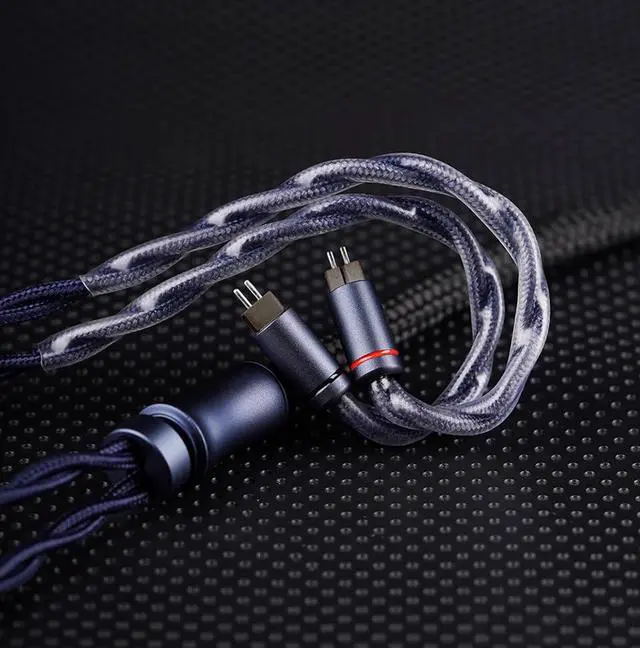 Alt view image 6 of 7 - DragonScale Pro IEM Cable, 8N OCC Foil Earphone Replacement Cables, Headphone Balanced, in Ear Monitor Cords for 7hz Zero:2 Orchestra Lite Cadenza Hype4 Supermix4 (OFC 4.4mm with 2Pin)