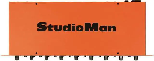 Alt view image 2 of 3 - StudioMan HPA1800 8-Channel Headphone Amplifier, Rack Mountable, Stereo/Mono Switch per Channel, 1/4" Jacks, 16600 Impedance, for Studio Monitoring & Live Performances