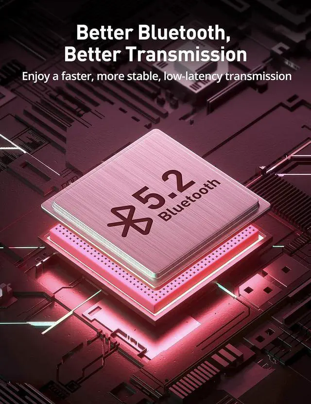 Alt view image 7 of 7 - Wireless Headphones, Bluetooth 5.2 Stereo aptX Wireless Earbuds Bass Bluetooth Earbuds Bulit-in Mic with 16H Playtime, Magnetic, IPX7 Waterproof Perfect for Sport, Gym