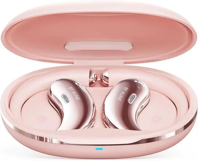 Main image of Open Ear Bluetooth Headphones, Bluetooth 6.0, Open Ear Earbuds, 36H Playtime, Flex EarHook for Sports, Running, Workouts - Comfortable Lightweight Earbuds with Touch Control (Pink)