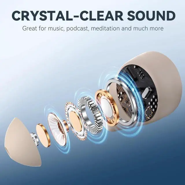 Alt view image 5 of 7 - NooraSleep Snooze Pods Pro, SnoozePods Pro - Bluetooth Sleepbuds, Snug Fit with Recharge Warehouse and Soft Earplugs, Sleep Headphones with Noise Reduction (Black)