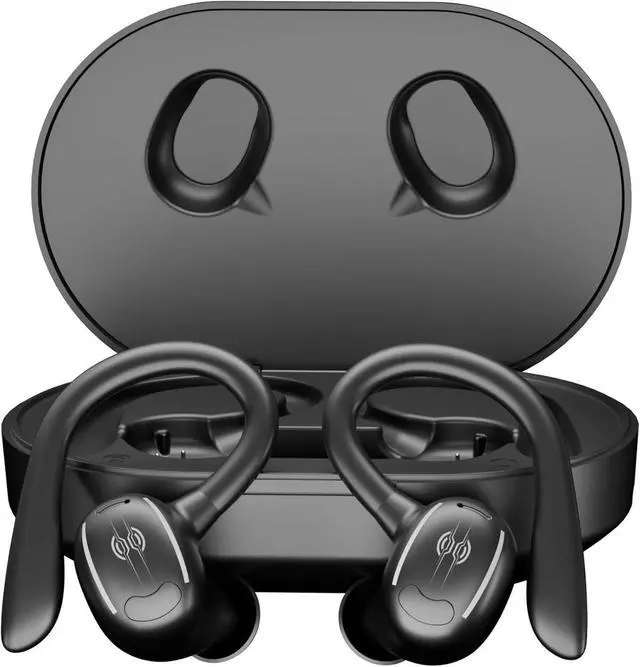 Alt view image 3 of 7 - Wireless Ear-Hook TWS Earphones Bluetooth Earbuds Over The Ear Headphones Compatible with Samsung Galaxy Tab Active5 Pro/XCover7 Pro, True Stereo Charging Case Hands-Free Mic Headset