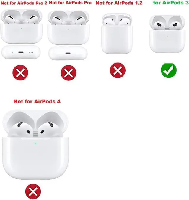 Alt view image 3 of 6 - OEM A2897 Charging Case Replacement for AirPod 3, Original Single Charge Case Only, Comaptible with AirPods 3 A2564, A2565 Earbuds, A2566 Cover (No Earbuds)