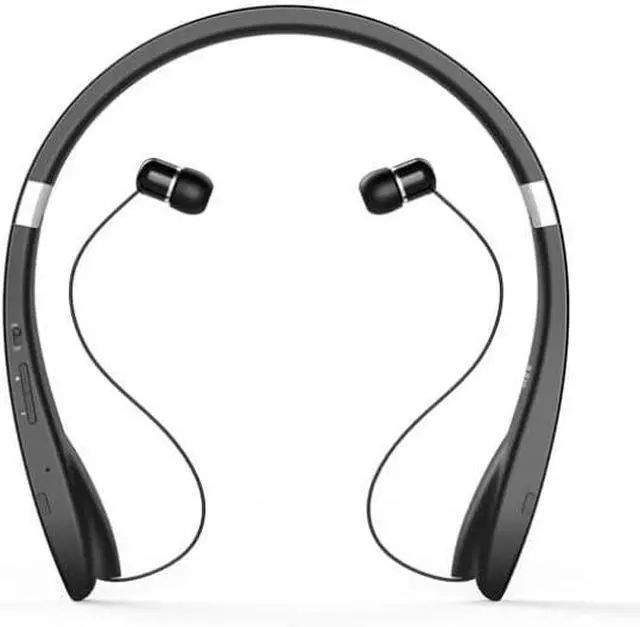 Alt view image 2 of 4 - Wireless Headphones Sports Earphones Hands-Free Mic Compatible with Google Pixel 8a/7A/6A/5A/4A 5G, Folding Retractable Neckband Headset Earbuds Hi-Fi Sound