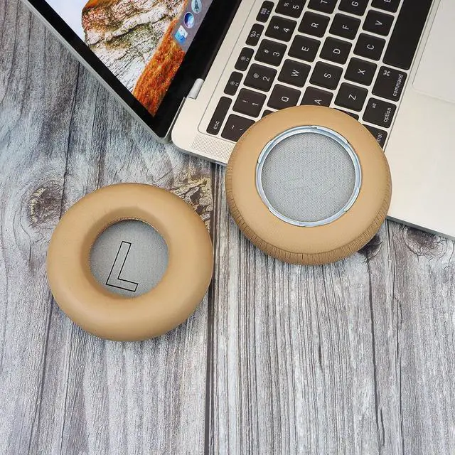 Alt view image 6 of 6 - Replacement Lambskin Earpads for Bang & Olufsen Beoplay H9 3rd Gen Headphones(Not Fit H9 and H9i),Sheepskin Ear Pads Cushions with Noise Isolation Memory Foam(Natural)